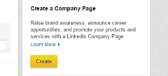 Step 2 of creating a LinkedIn company page
