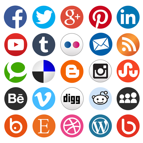 company social media profiles